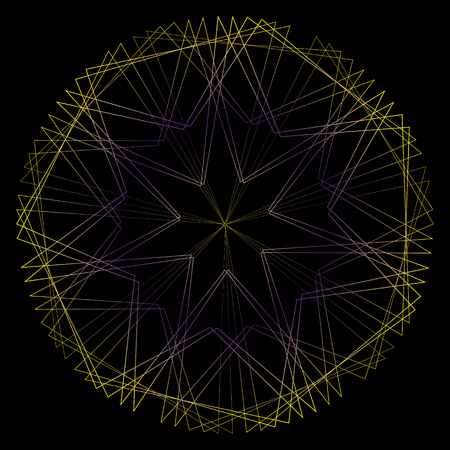 Holiday patterns of stars of snowflakes and flowers for gifts geometric pentagramのイラスト素材