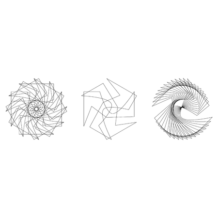 Holiday patterns of stars of snowflakes and flowers for gifts geometric pentagramのイラスト素材
