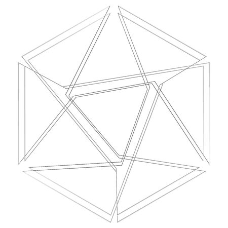 Holiday patterns of stars of snowflakes and flowers for gifts geometric pentagram.のイラスト素材