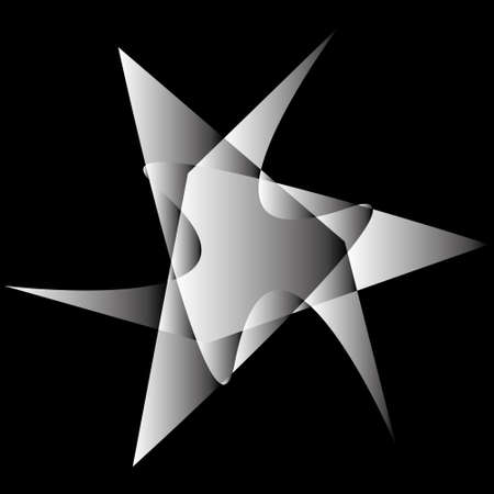 Festive geometric set stars and flowers pattern for gifts and holidays, for packaging, polygon, clothing, goods and logosのイラスト素材