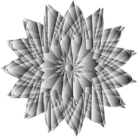 Festive geometric set stars and flowers patternのイラスト素材