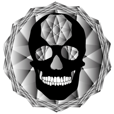 human remains skeleton of the skull bonesのイラスト素材