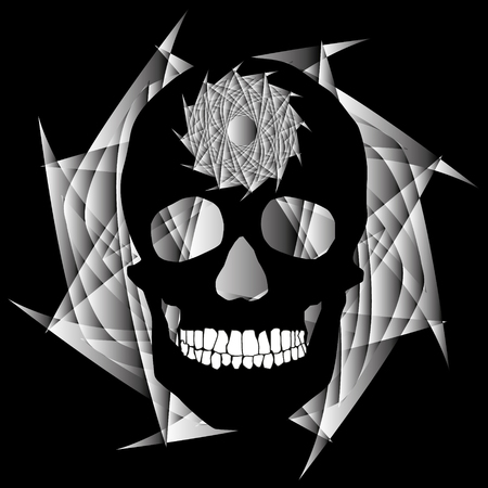 Festive geometric set stars and flowers pattern for gifts and holidays, for packaging, polygon, clothing, goods and icon.のイラスト素材