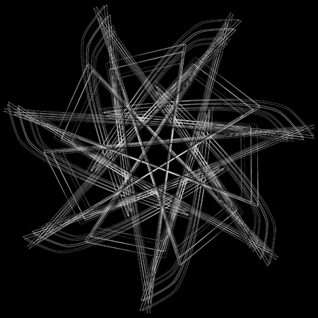 Festive geometric set stars and flowers pattern for gifts and holidays, for packaging, polygon, clothing, goods and logosのイラスト素材