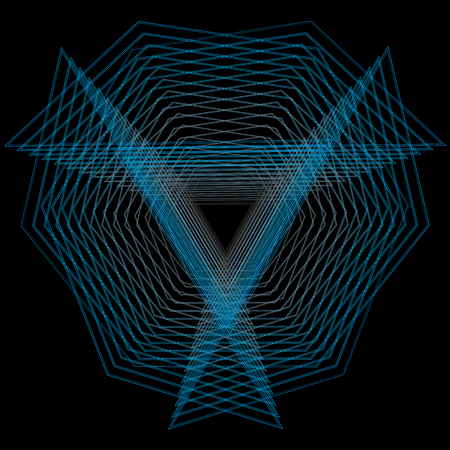 Geometric patterns etudes pentograms of design and interiorsのイラスト素材