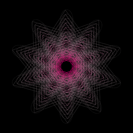 Symbols of sacred geometry, depict fundamental aspects of space and time.Flower of life symbol variationsのイラスト素材