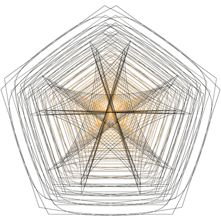 Geometric patterns etudes pentograms of design and interiorsのイラスト素材