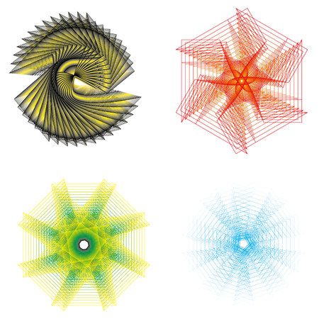 Geometry minimalistic artwork poster with simple shape and figure. Abstract vector pattern design in Scandinavian style for web banner, business presentation, branding package, fabric print, wallpaperのイラスト素材