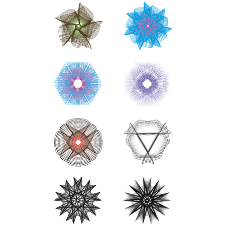 Geometry minimalistic artwork poster with simple shape and figure. Abstract vector pattern design in Scandinavian style for web banner, business presentation, branding package, fabric print, wallpaperのイラスト素材