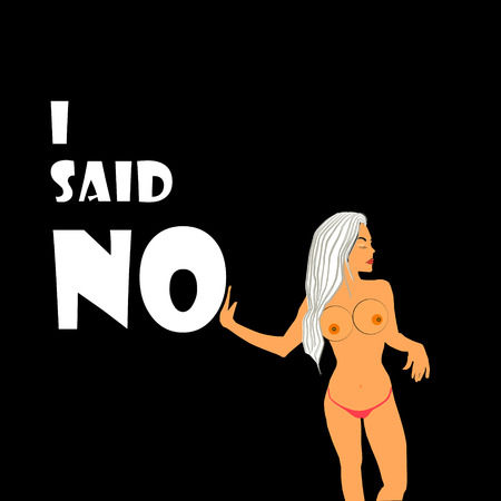 Image of a beautiful girl in a shadow fashion modelsのイラスト素材