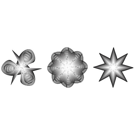 geometric pattern icons for mobile applications and gamesのイラスト素材