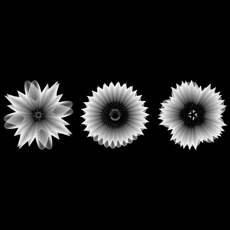 geometric pattern icons for mobile applications and gamesのイラスト素材