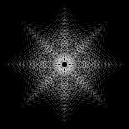 Holiday patterns of stars and flowers for gifts geometric pentagramのイラスト素材