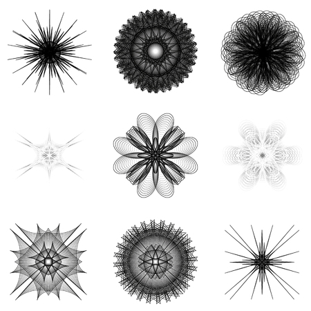 Geometry minimalistic artwork poster with simple shape and figure. Abstract vector pattern design in Scandinavian style for web banner, business presentation, branding package, fabric print, wallpaperのイラスト素材