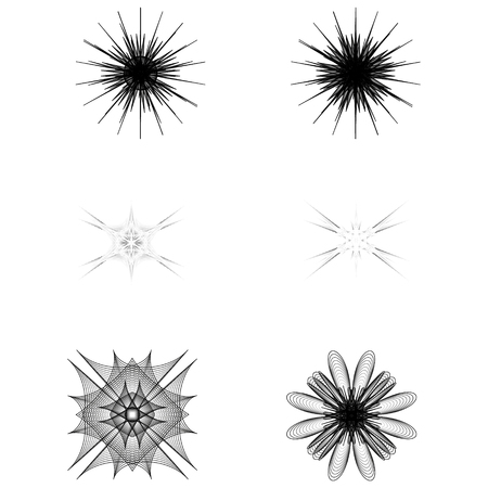 Geometry minimalistic artwork poster with simple shape and figure. Abstract vector pattern design in Scandinavian style for web banner, business presentation, branding package, fabric print, wallpaperのイラスト素材