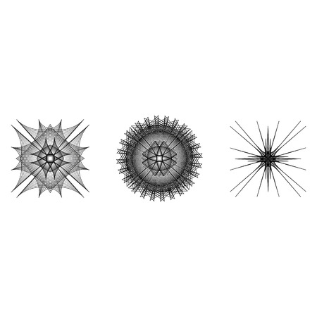 Geometry minimalistic artwork poster with simple shape and figure. Abstract vector pattern design in Scandinavian style for web banner, business presentation, branding package, fabric print, wallpaperのイラスト素材