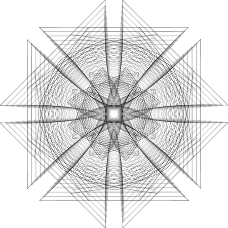 Geometry minimalistic artwork poster with simple shape and figure. Abstract vector pattern design in Scandinavian style for web banner, business presentation, branding package, fabric print, wallpaperのイラスト素材