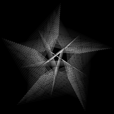 Geometry minimalistic artwork poster with simple shape and figure. Abstract vector pattern design in Scandinavian style for web banner, business presentation, branding package, fabric print, wallpaperのイラスト素材