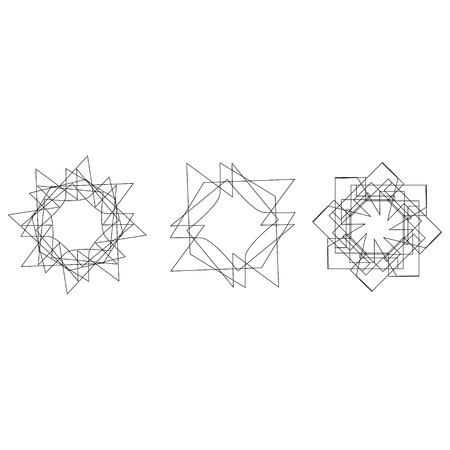 Geometry minimalistic artwork poster with simple shape and figure. Abstract vector pattern design in Scandinavian style for web banner, business presentation, branding package, fabric print, wallpaperのイラスト素材