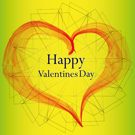 Happy Valentines Day background with of heartsのイラスト素材