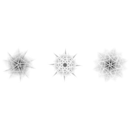 Holiday patterns of stars and flowers for gifts geometric pentagramのイラスト素材