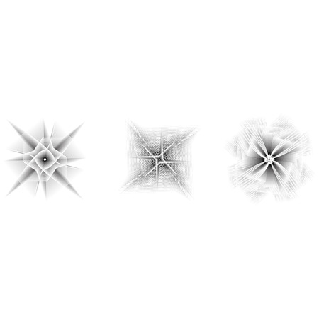 Holiday patterns of stars and flowers for gifts geometric pentagramのイラスト素材