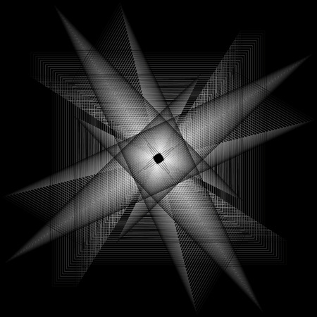 Holiday patterns of stars and flowers for gifts geometric pentagramのイラスト素材