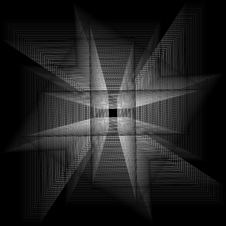 Holiday patterns of stars and flowers for gifts geometric pentagramのイラスト素材