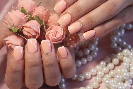 Here is presented one of the best manicure designs this year's Nail Marineの写真素材