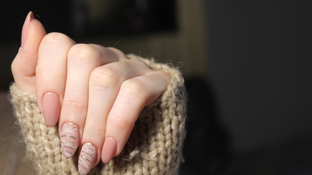 Fashion nails design manicure, best of 2017の写真素材