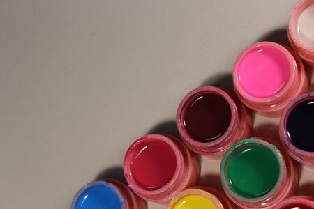 Bright colors for nails, varnish many colorsの写真素材