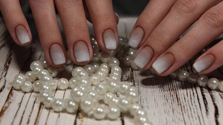 Fashion nails design manicure, best of 2017の写真素材