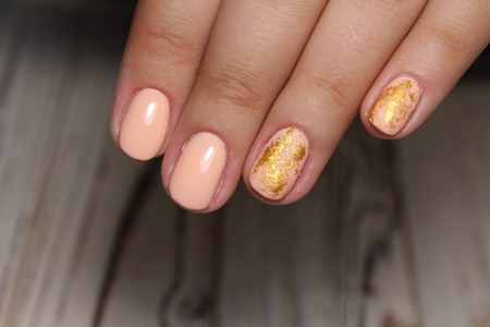 Beautiful Female Hands. Beautiful hand with perfect nailの写真素材