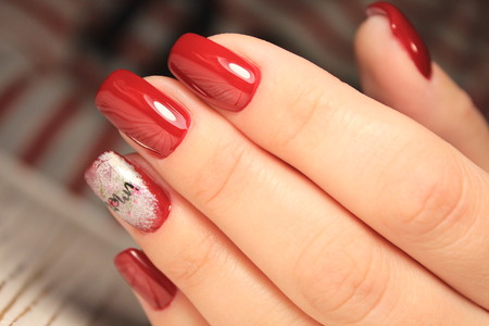 The beauty of the natural nails. Perfect clean manicure