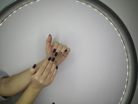 The beauty of the natural nails. Perfect clean manicure