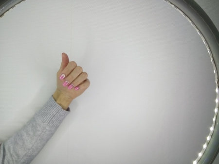 The beauty of the natural nails. Perfect clean manicureの写真素材