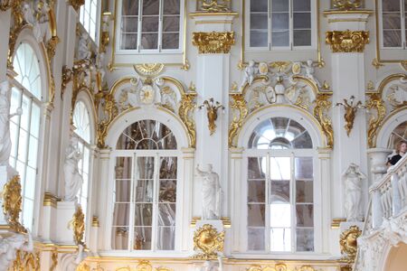 Building in the city of Saint Petersburg. Russia, with beautiful architectureのeditorial素材