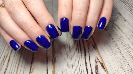 Fashionable design of manicure.