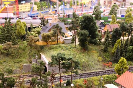 Toy city in a small size, very beautiful and realisticの写真素材