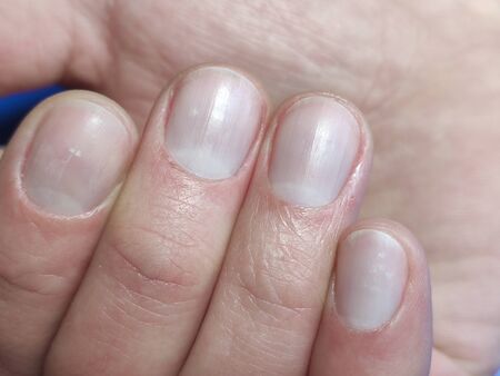 Male hardware manicure. Beautiful hands of a real man