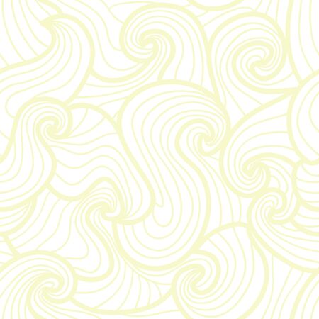 Abstract hand-drawn pattern, waves background  Seamless pattern can be used for wallpaper, pattern fills, web page background, surface textures のイラスト素材