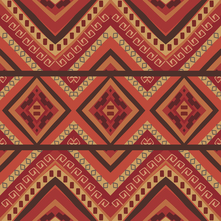 Seamless colorful ethnic pattern, vector illustrationのイラスト素材