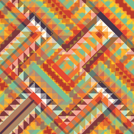 Seamless colorful ethnic pattern, vector illustrationのイラスト素材