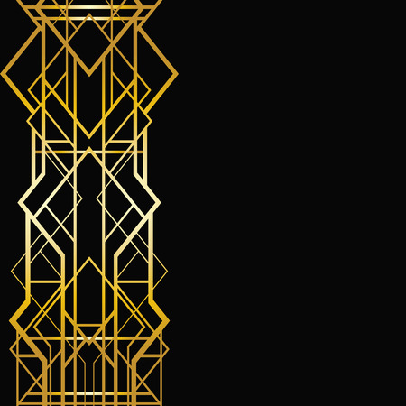Art deco frameのイラスト素材