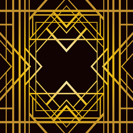 Abstract geometric pattern in art deco styleのイラスト素材