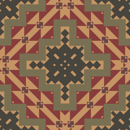 Seamless colorful ethnic pattern, vector illustrationのイラスト素材