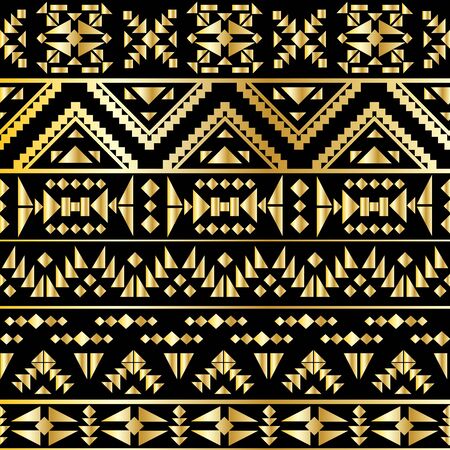 Seamless aztec pattern art deco styleのイラスト素材
