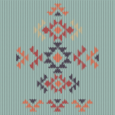Knitted navajo pattern.のイラスト素材