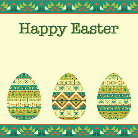 Modern Easter background, happy Easter cardのイラスト素材