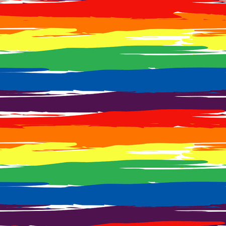 Watercolor striped seamless patternのイラスト素材